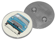 Ford Consul 204E 375 1961-62 Round Fridge Magnet